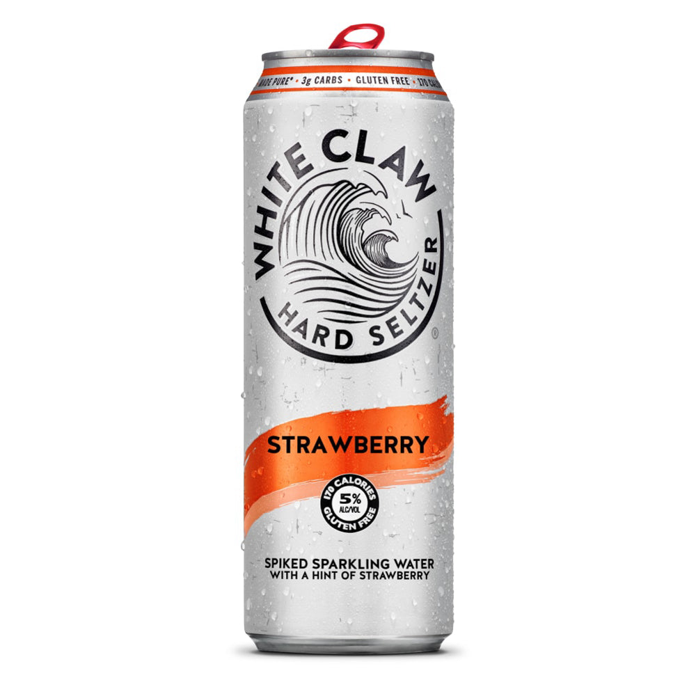 White Claw Hard Seltzer Strawberry 19oz