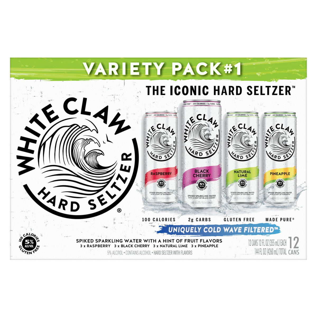 White Claw Hard Seltzer Variety #1 12PK