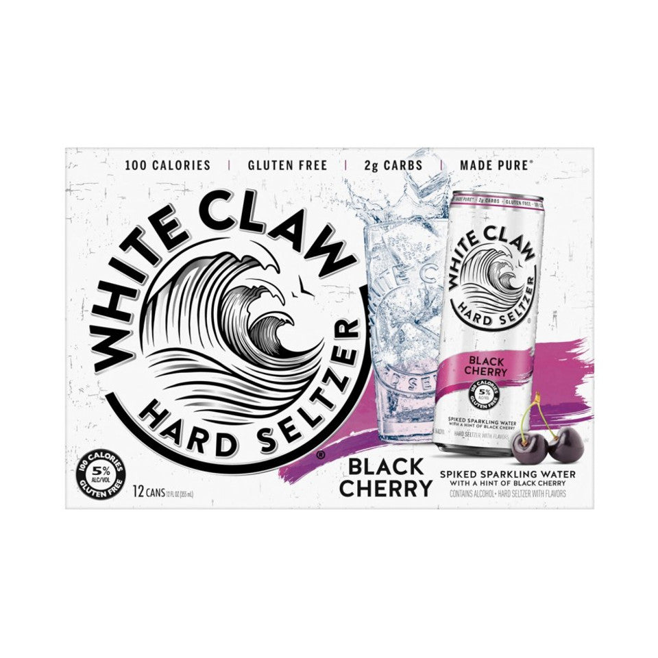 White Claw Hard Seltzer Black Cherry 12PK