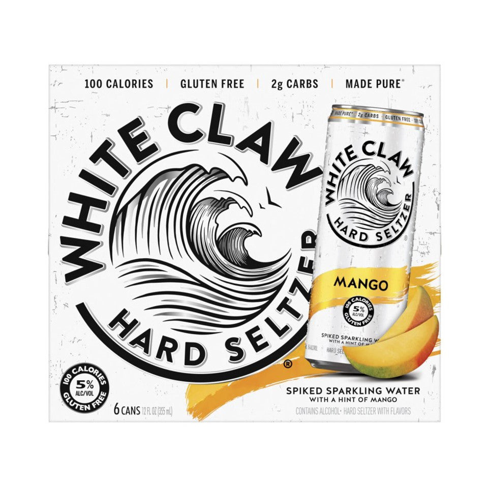 White Claw Hard Seltzer Mango 6PK