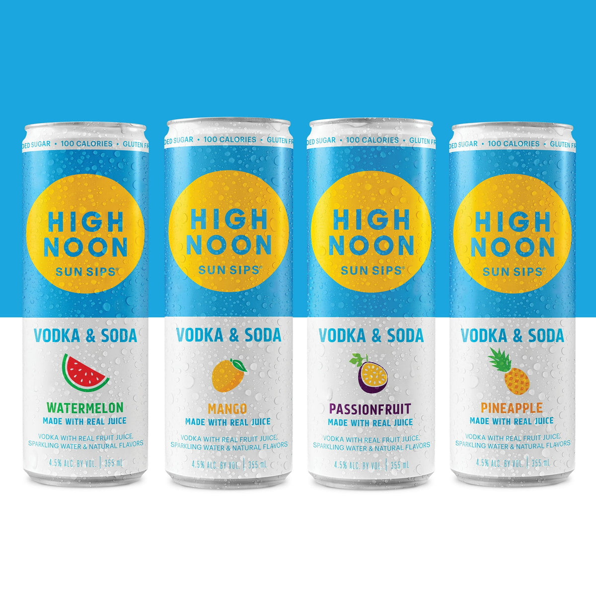 High Noon Sun Sips Hard Seltzer Tropical Variety 8PK