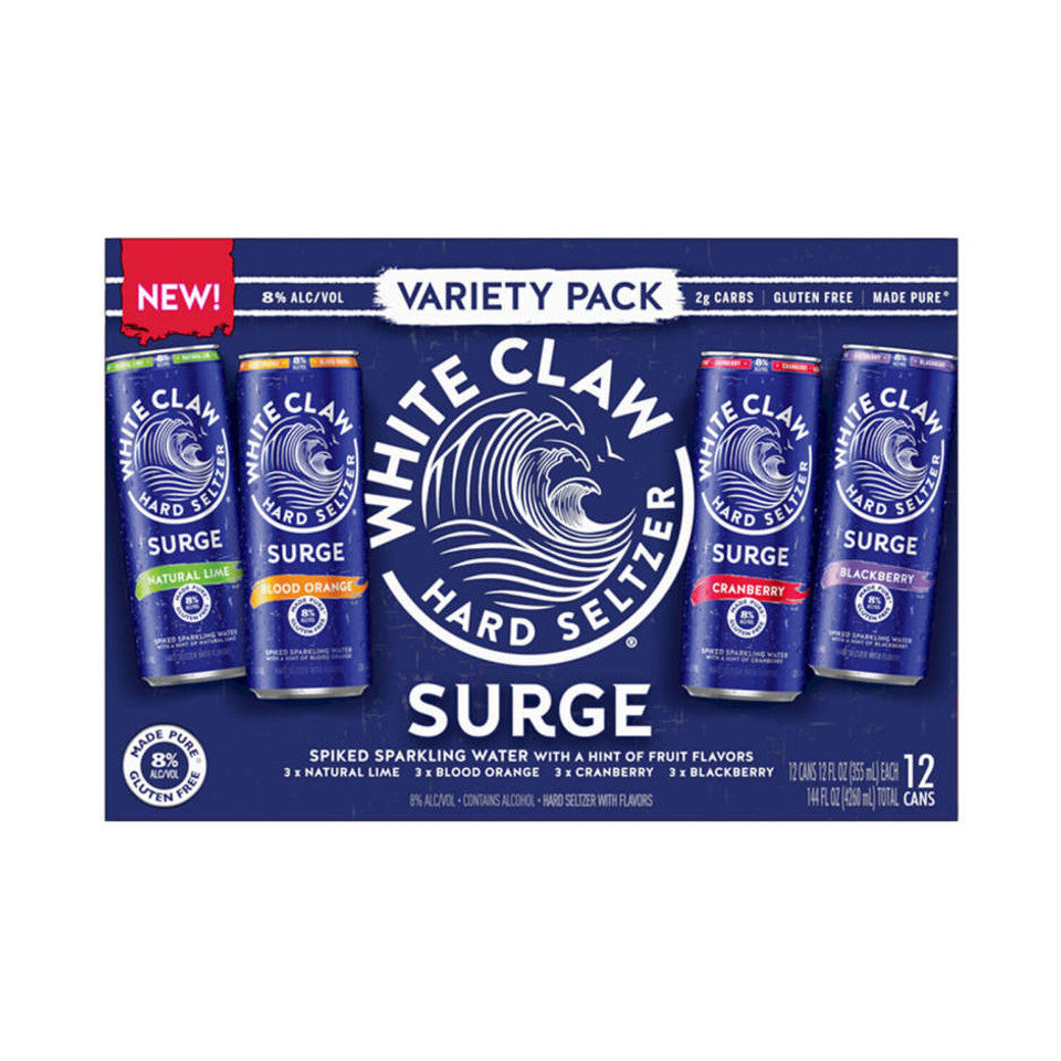 White Claw Hard Seltzer Surge Variety 12PK