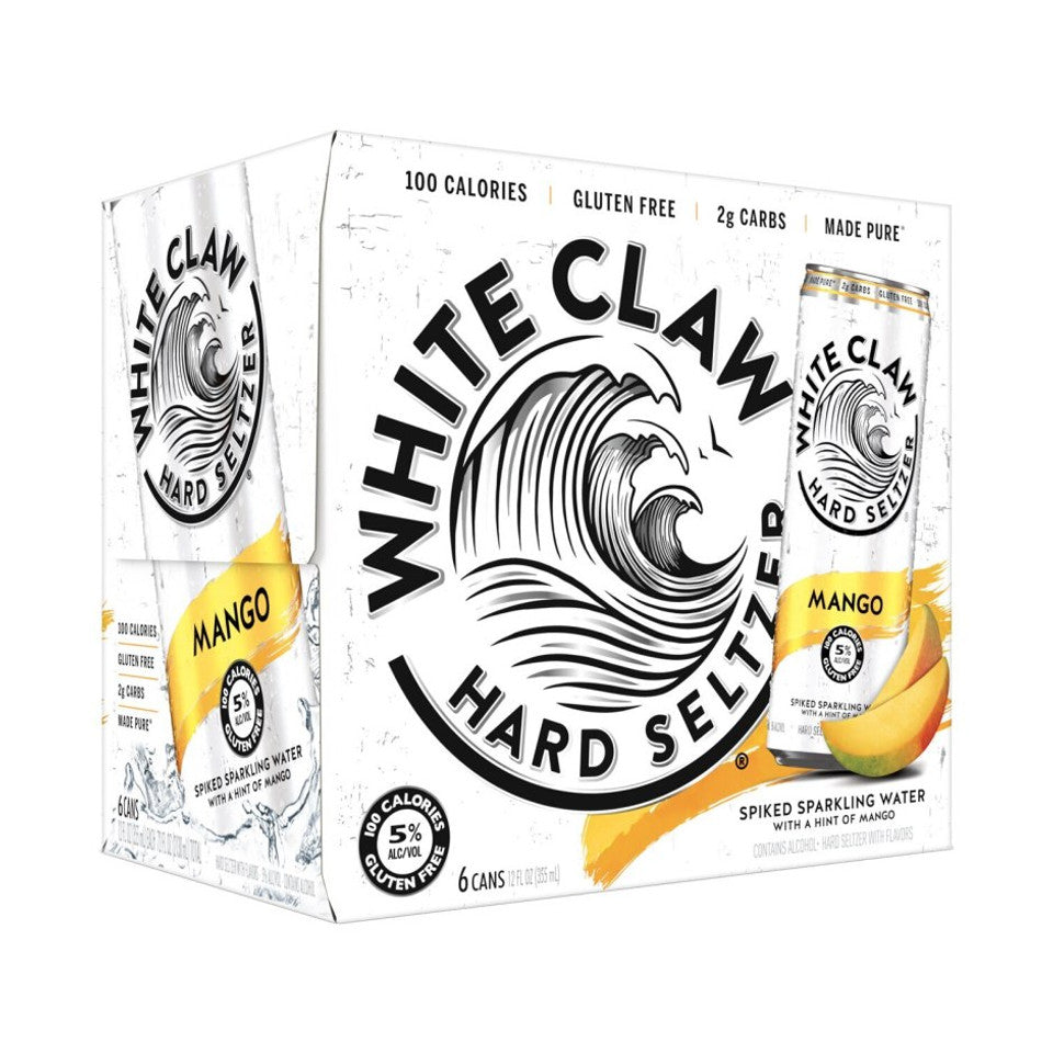 White Claw Hard Seltzer Mango 6PK