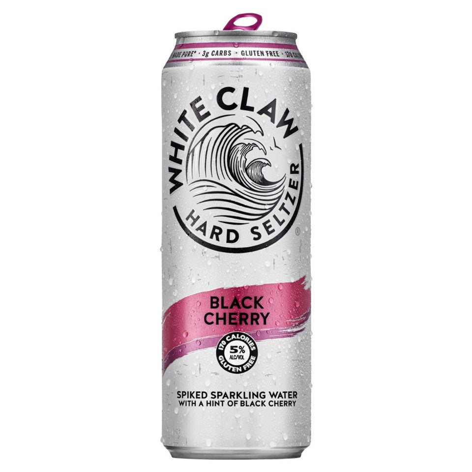White Claw Hard Seltzer Black Cherry 19oz