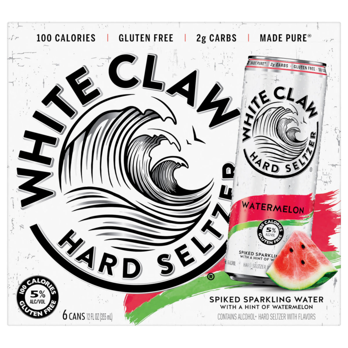 White Claw Hard Seltzer Watermelon 6PK