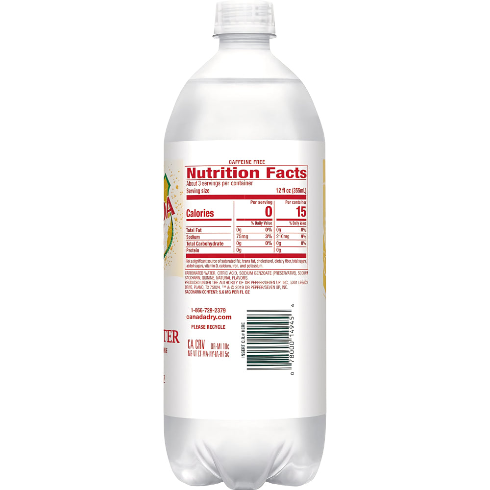 Canada Dry Diet Tonic Water 1L