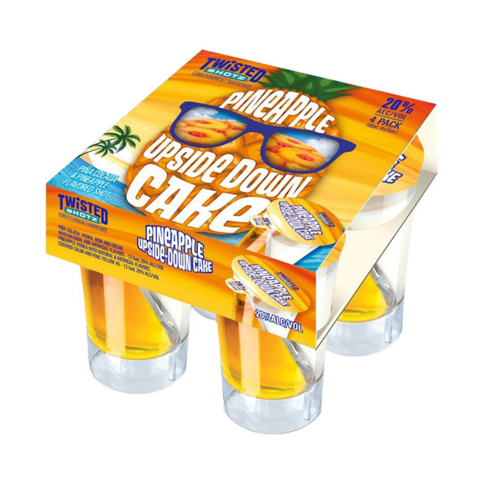 Twisted Shotz Pineapple Upside Down Cake 4PK