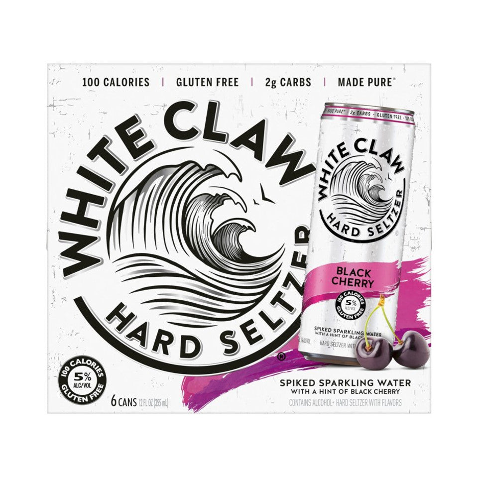 White Claw Hard Seltzer Black Cherry 6PK